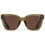 Stormi Square Sunglasses - Crystal Green/Brown - The Pink Pineapple 850