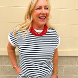 Stripe & Ease Two - Piece Set - The Pink Pineapple 850