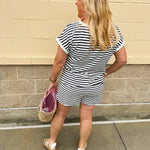 Stripe & Ease Two - Piece Set - The Pink Pineapple 850