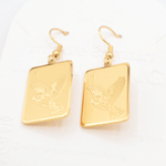 Stunning Sparrow One Bam Mahjong Earrings - The Pink Pineapple 850