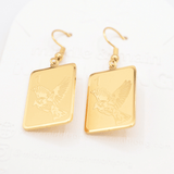 Stunning Sparrow One Bam Mahjong Earrings - The Pink Pineapple 850
