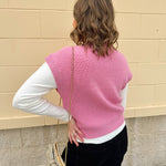 Sugarplum Nutcracker Sequin Knit Vest in Pink - The Pink Pineapple 850