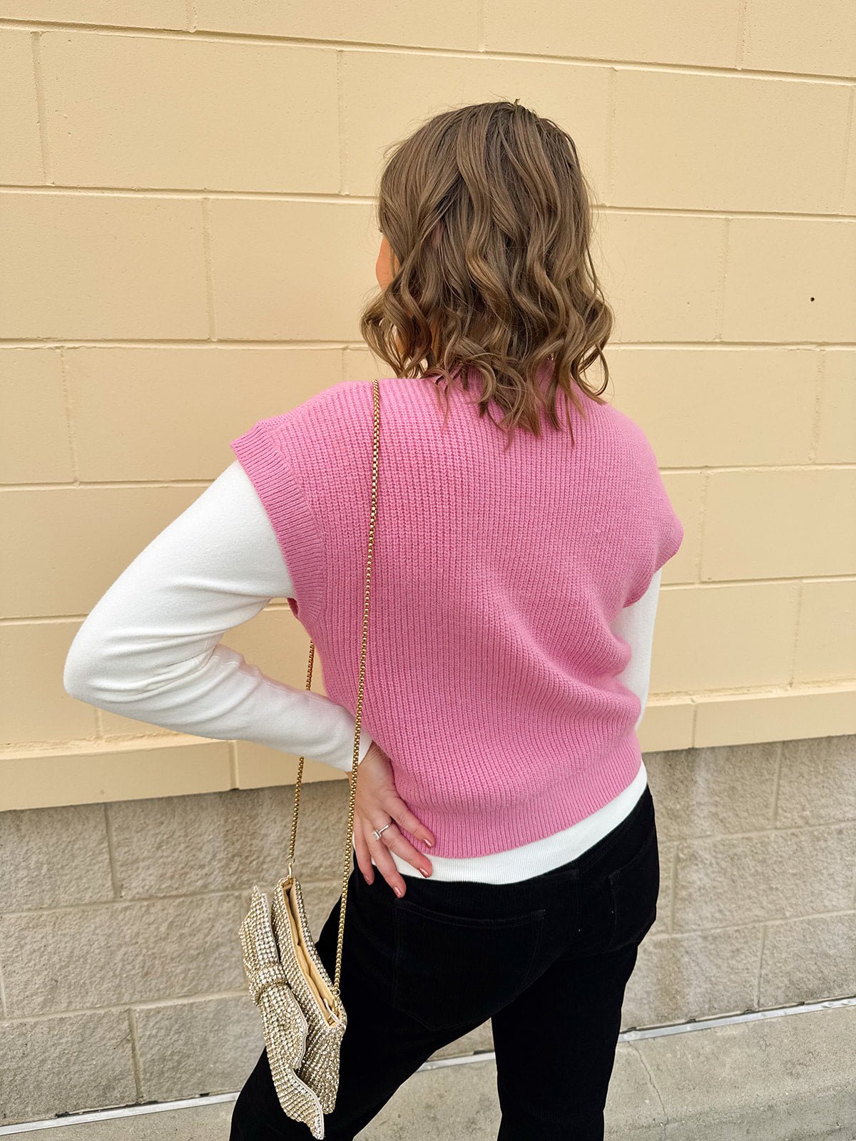 Sugarplum Nutcracker Sequin Knit Vest in Pink - The Pink Pineapple 850