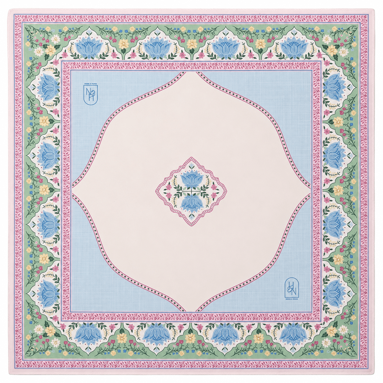 Summer Blossom Mahjong Mat - The Pink Pineapple 850