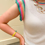 Sunbeam Ruffle Knit Top - The Pink Pineapple 850