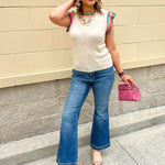 Sunbeam Ruffle Knit Top - The Pink Pineapple 850