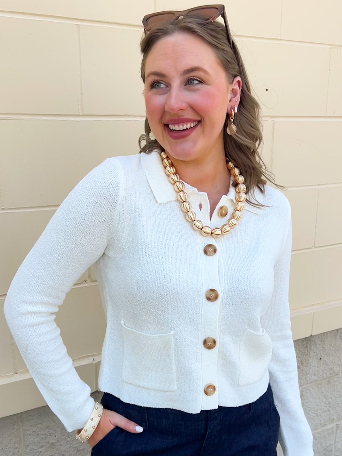 Sunday Poise Cardigan - The Pink Pineapple 850