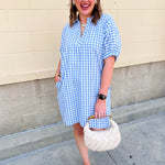 Sunday Stroll Gingham Dress - The Pink Pineapple 850