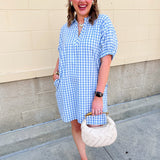 Sunday Stroll Gingham Dress - The Pink Pineapple 850