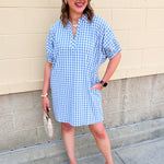 Sunday Stroll Gingham Dress - The Pink Pineapple 850