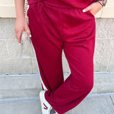 Sunday Stroll Lounge Set in Garnet - The Pink Pineapple 850