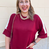 Sunday Stroll Lounge Set in Garnet - The Pink Pineapple 850