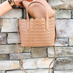 Sunlace Scallop Crossbody Tote - The Pink Pineapple 850