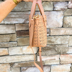 Sunlace Scallop Crossbody Tote - The Pink Pineapple 850