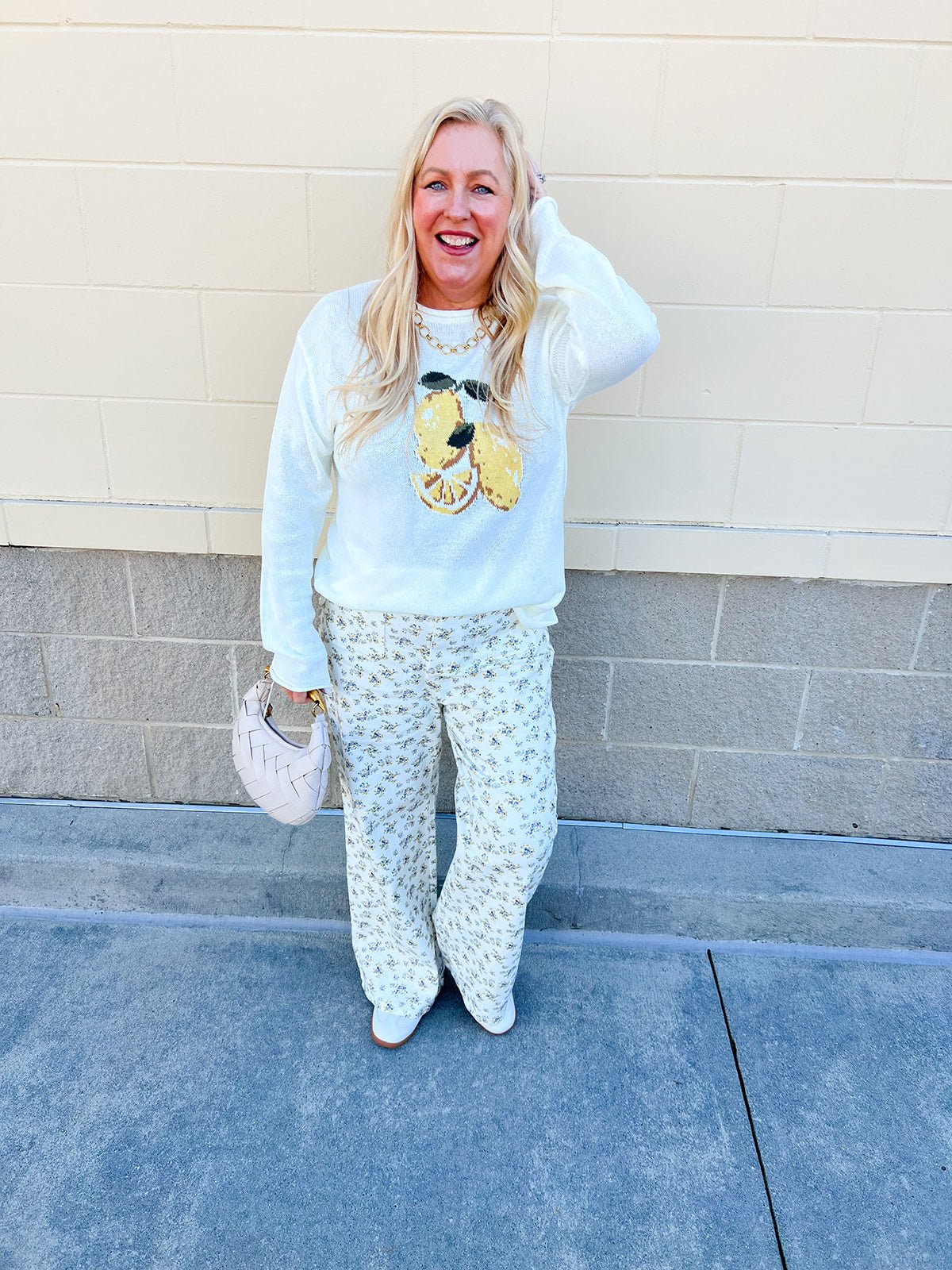 Sunlit Grace Woven Clutch in Light Tan - The Pink Pineapple 850