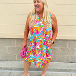 Sunny Disposition A - Line Tank Dress - The Pink Pineapple 850
