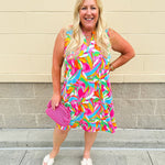 Sunny Disposition A - Line Tank Dress - The Pink Pineapple 850