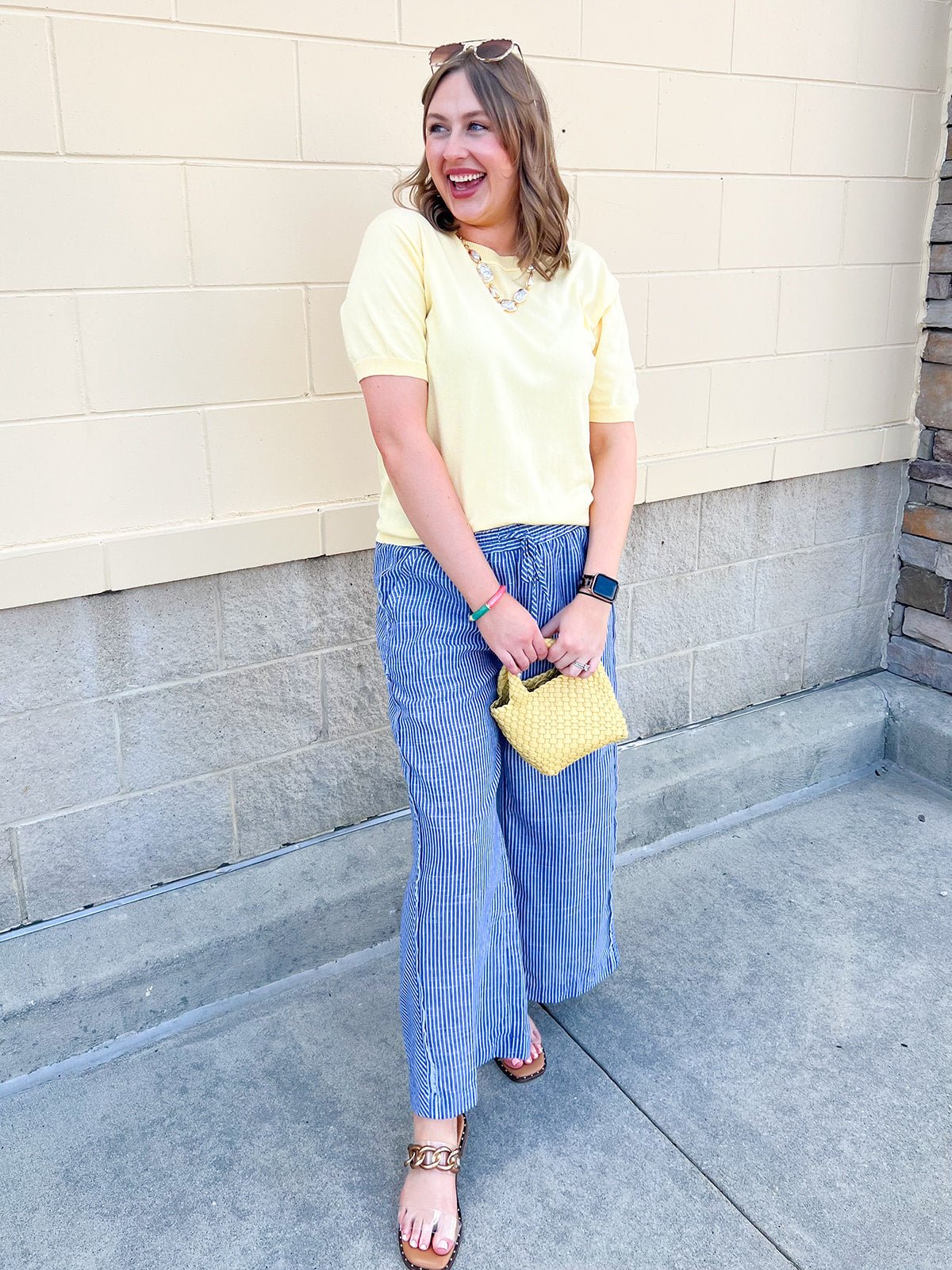 Sunny Lemon Days Knit Pullover - The Pink Pineapple 850