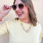 Sunny Lemon Days Knit Pullover - The Pink Pineapple 850