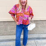 Sunset Mosaic Blouse - The Pink Pineapple 850