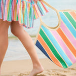 Sunset Stripe Capri Tote - The Pink Pineapple 850