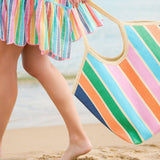 Sunset Stripe Capri Tote - The Pink Pineapple 850