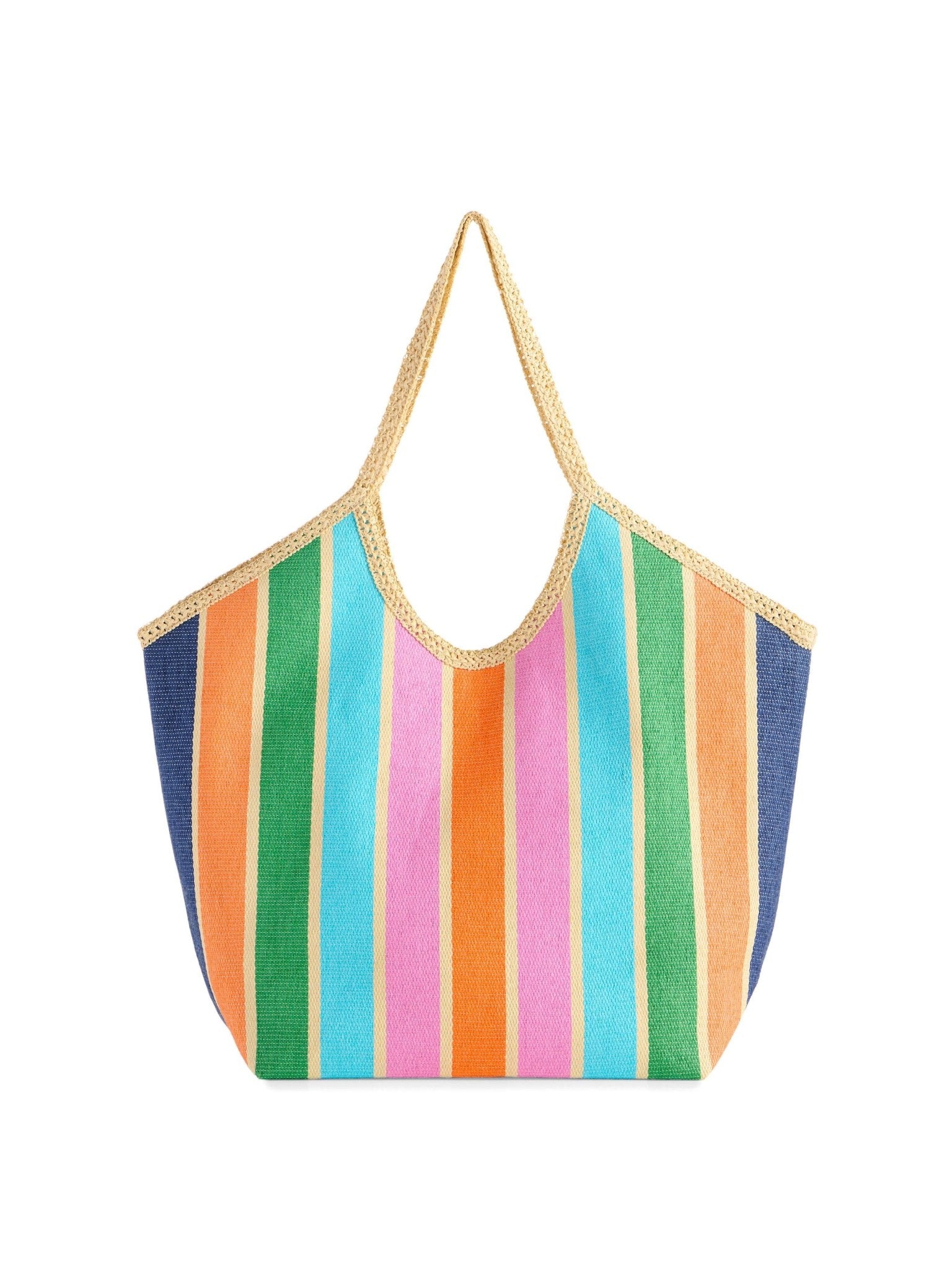 Sunset Stripe Capri Tote - The Pink Pineapple 850