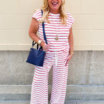 Sunset Stripe Lounge Set - The Pink Pineapple 850