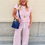 Sunset Stripe Lounge Set - The Pink Pineapple 850