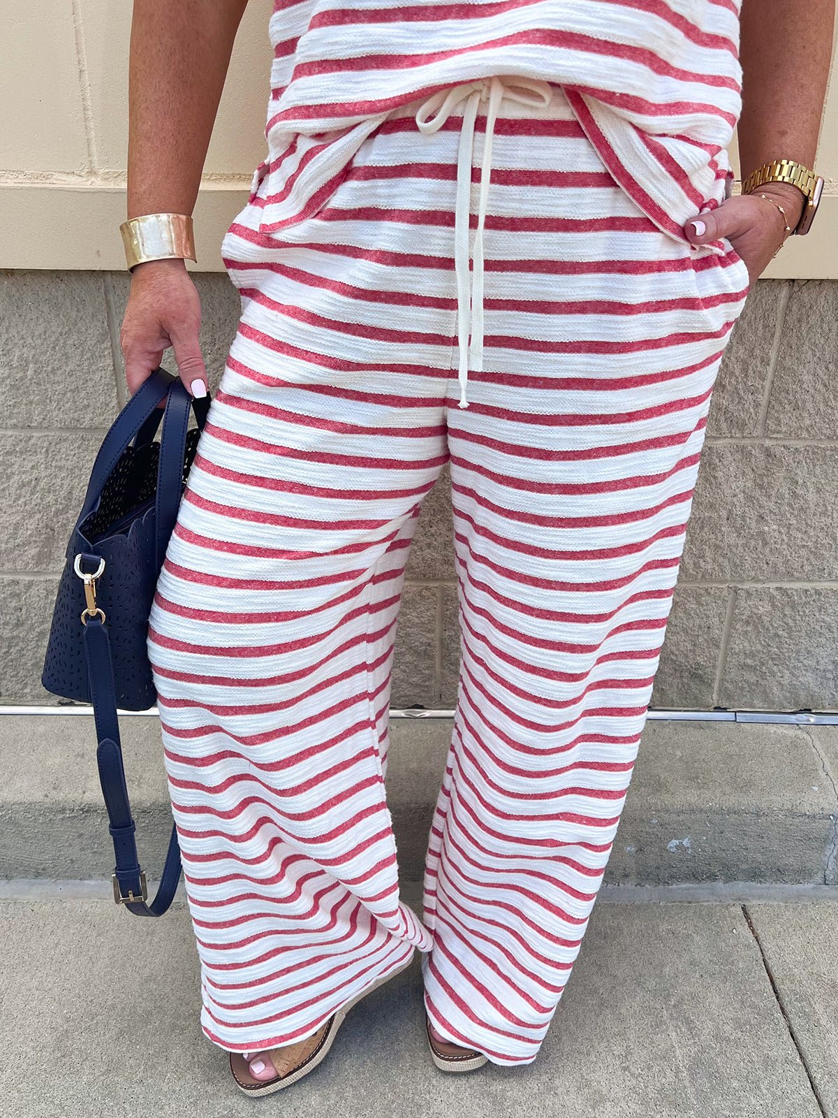 Sunset Stripe Lounge Set - The Pink Pineapple 850
