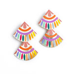 [Sunshine Tienda] Rainbow Double Tile Earrings - The Pink Pineapple 850