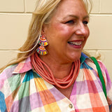 [Sunshine Tienda] Rainbow Double Tile Earrings - The Pink Pineapple 850