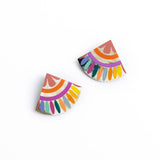 [Sunshine Tienda] Rainbow Tile Earrings - The Pink Pineapple 850