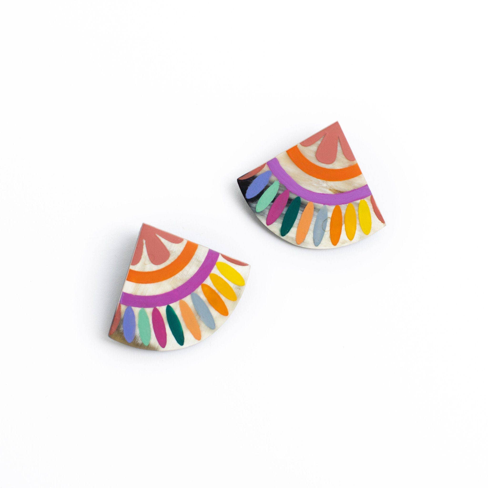 [Sunshine Tienda] Rainbow Tile Earrings - The Pink Pineapple 850