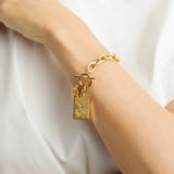 [Susan Shaw] Bam Bird Tile Mahjong Bracelet - The Pink Pineapple 850