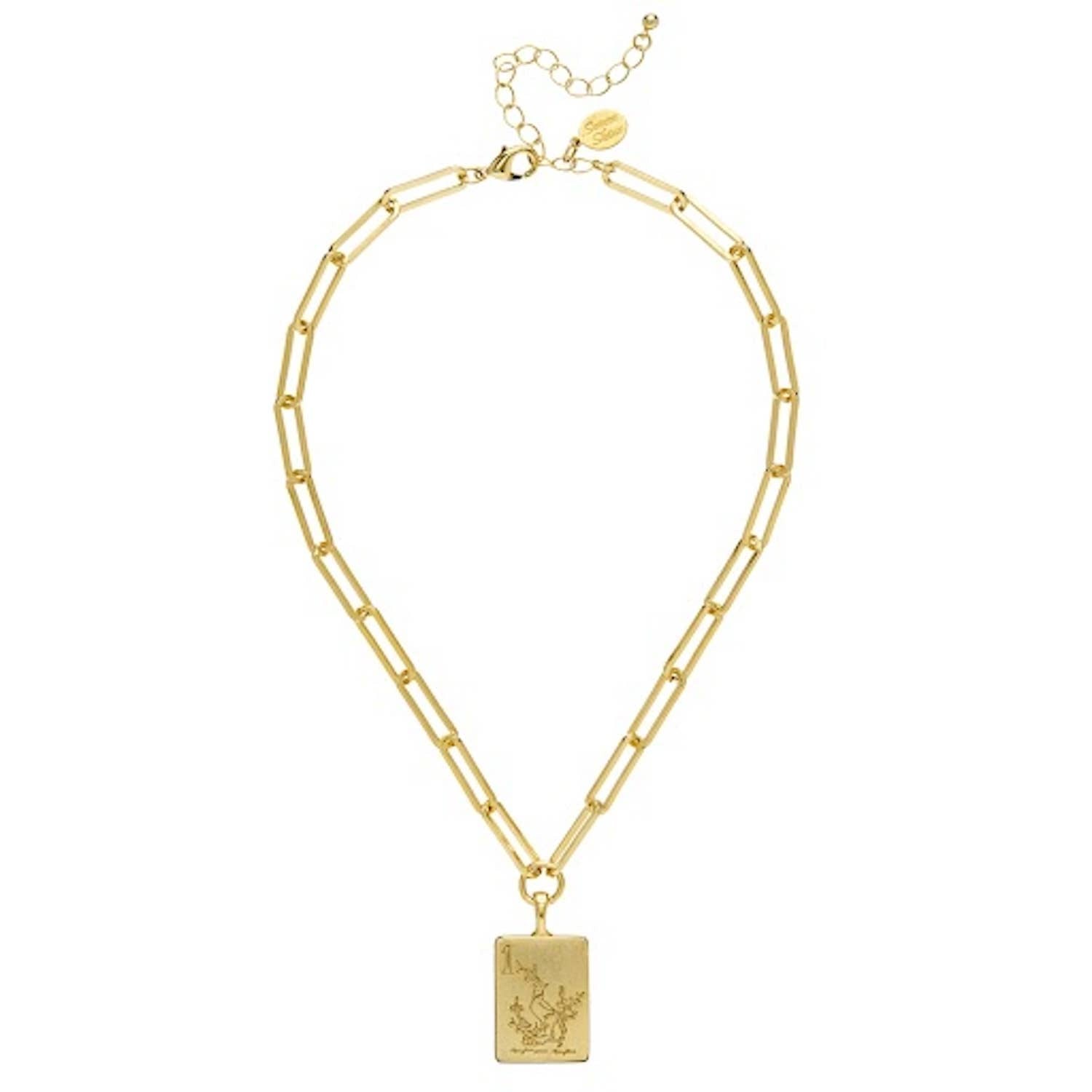 [Susan Shaw] Bird Bam Large Paperclip Mahjong Necklace - The Pink Pineapple 850