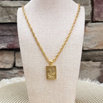 [Susan Shaw] Bird Bam Long Mahjong Necklace - The Pink Pineapple 850