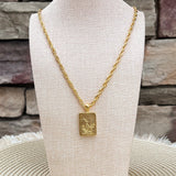[Susan Shaw] Bird Bam Long Mahjong Necklace - The Pink Pineapple 850