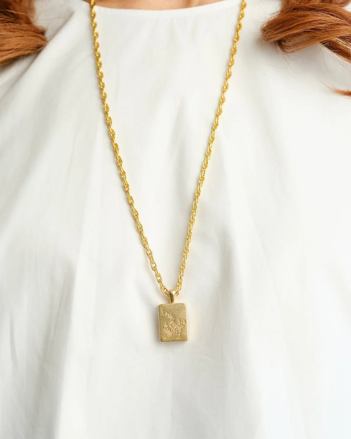 [Susan Shaw] Bird Bam Long Mahjong Necklace - The Pink Pineapple 850