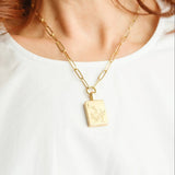 [Susan Shaw] Bird Bam Medium Paperclip Mahjong Necklace - The Pink Pineapple 850