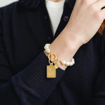 [Susan Shaw] Bird Bam Pearl Mahjong Bracelet - The Pink Pineapple 850