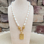 [Susan Shaw] Bird Bam Pearl Mahjong Necklace - The Pink Pineapple 850