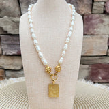 [Susan Shaw] Bird Bam Pearl Mahjong Necklace - The Pink Pineapple 850