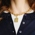 [Susan Shaw] Bird Bam Toggle Mahjong Necklace - The Pink Pineapple 850