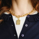 [Susan Shaw] Bird Bam Toggle Mahjong Necklace - The Pink Pineapple 850