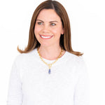 [Susan Shaw] Ginger Jar & Porcelain Ball Toggle Mahjong Necklace - The Pink Pineapple 850