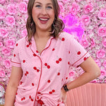 Sweet Cherry Lounge Pants - The Pink Pineapple 850