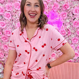 Sweet Cherry Lounge Pants - The Pink Pineapple 850