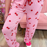 Sweet Cherry Lounge Pants - The Pink Pineapple 850