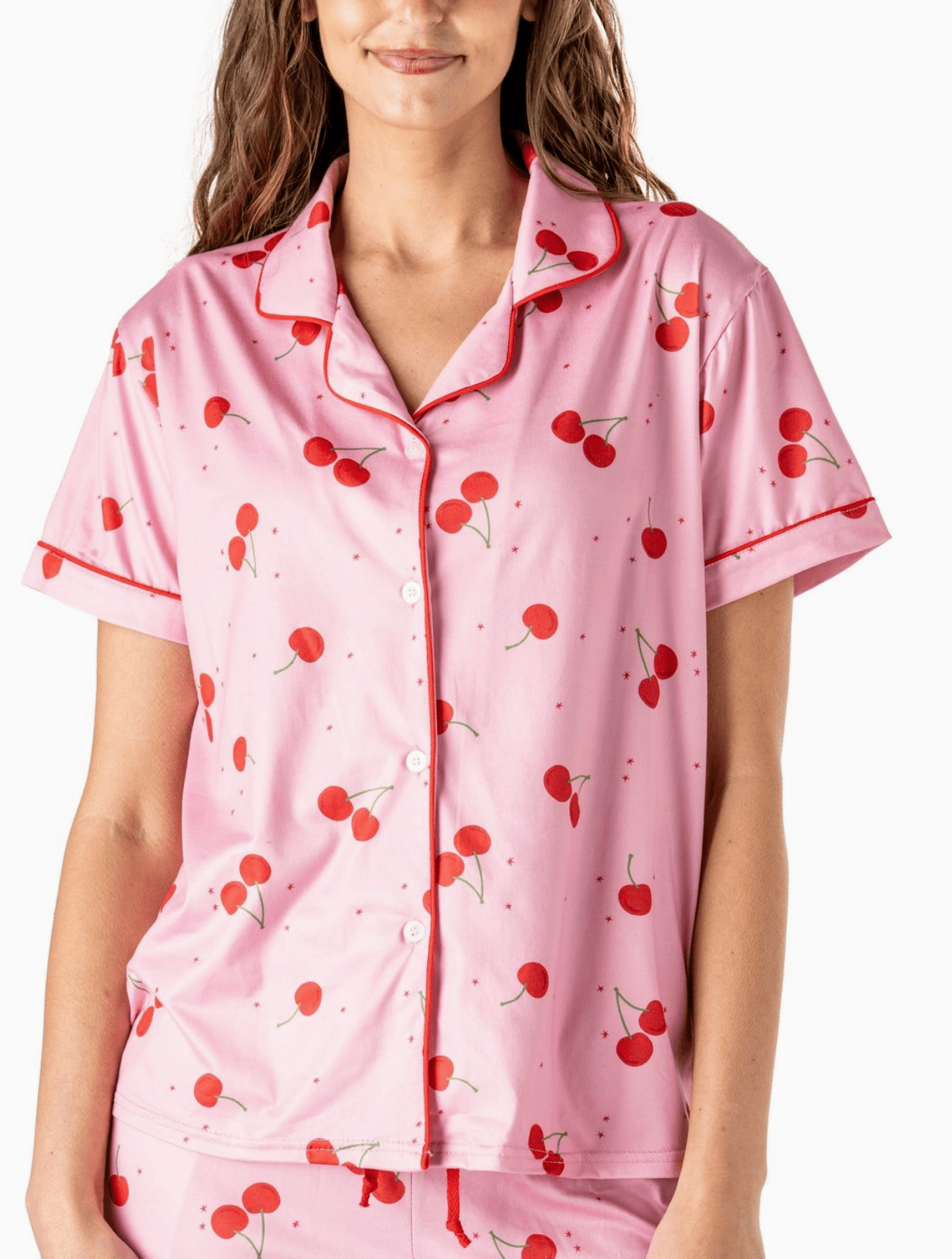 Sweet Cherry Pajama Top - The Pink Pineapple 850